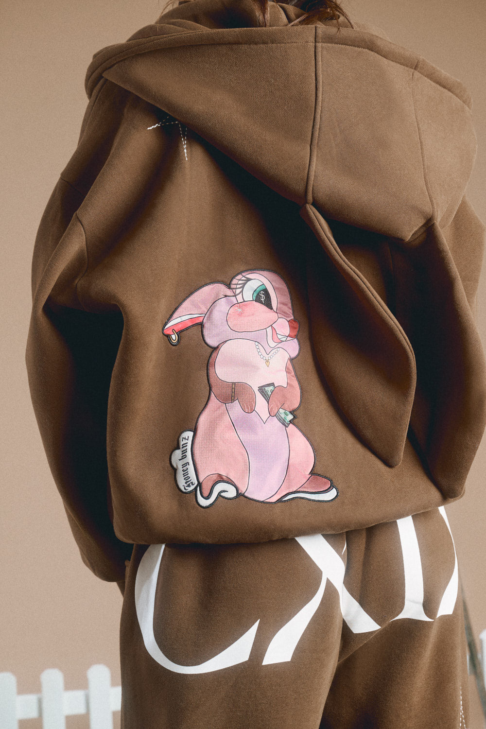 Creatures in the Club: Honey Bunz Zip Hoodie - Chocolate Limited