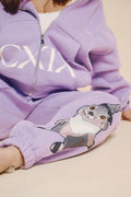 CREATURES IN THE CLUB: BLESSED BUNZ SWEATPANTS - PURPLE LIMITED ED.