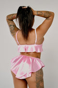 Pillowtalk: Take the Plunge Top - Pink Satin