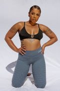 Gecko Grip™ Leggings: Steel Blue