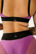 Haley Scoop Neck Sports Bra - Purple