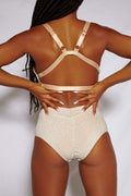 Cora Cheeky Bottoms - Champagne No Garter Shorts