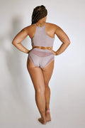 High Waisted Bottoms - Lilac Snake