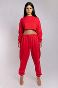 Oversized Cropped Jumper - Jalapeño Top