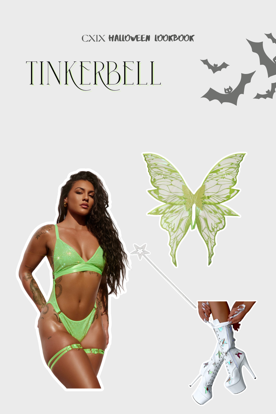 Mojito - Aphrodite Bodysuit Rhinestone Drip -  Limited Ed.