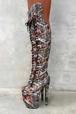 Manhunt - Over Knee Boot - 8INCH - LIMITED ED.