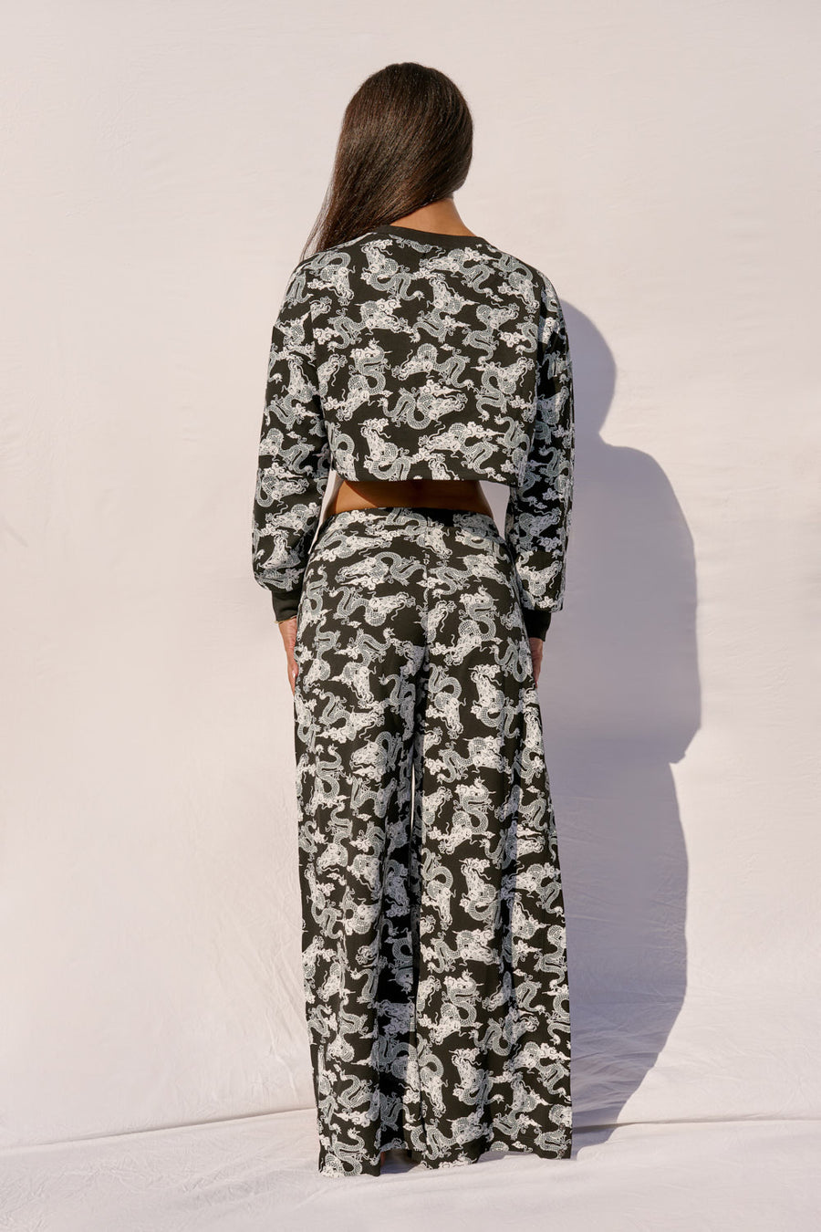 Wide Leg Slit Pants - Dragon – CXIX