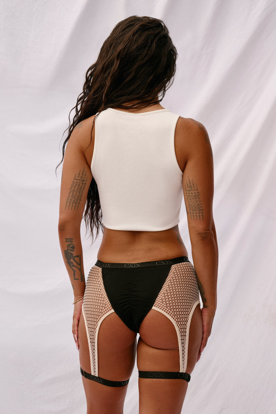 XX Top Decade Edition  - White with Black Rhinestones - Anniversary Exclusive