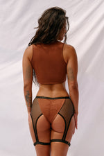 Bootyshake Bottoms - Decade Edition - Mocha with Black Rhinestones Anniversary Exclusive