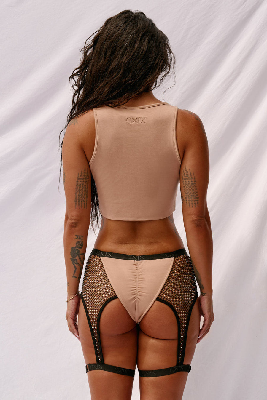 Bootyshake Bottoms Decade Edition - Sand with Silver Rhinestones Anniversary Exclusive