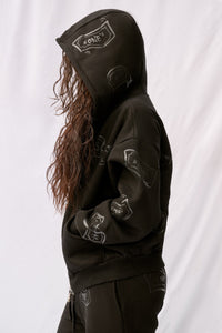 ZIP UP Hoodie - G'ONE$ - Black/Black – CXIX