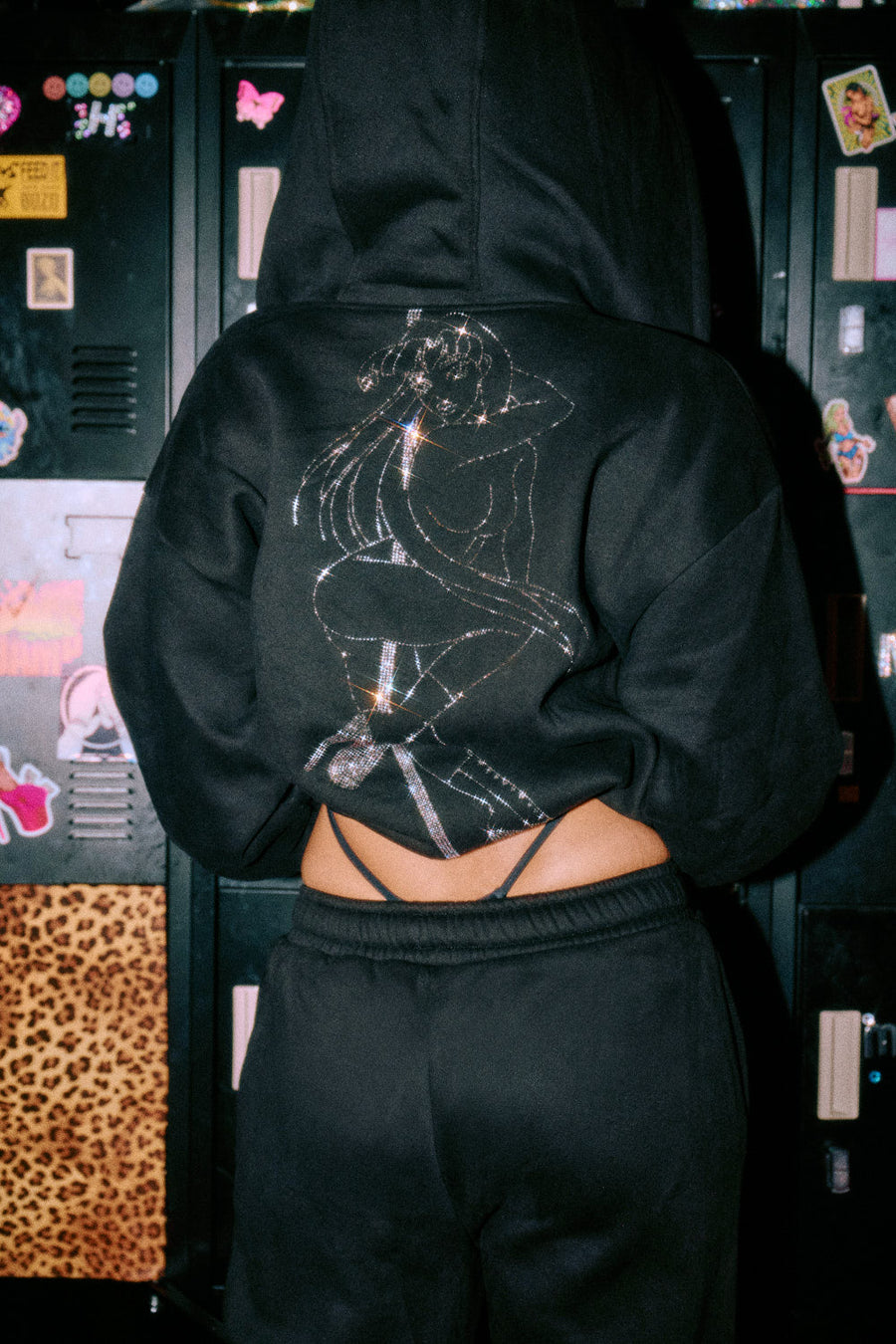 ZIP UP Hoodie - Pole Dancer Ep 2 - Black/Silver