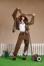 CREATURES IN THE CLUB: HONEY BUNZ ZIP HOODIE - CHOCOLATE LIMITED ED.