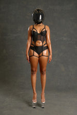 Power Garter Top - Nitro Noir