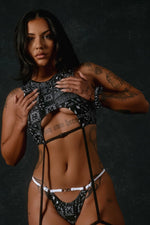 Buckle Up Garter Top - Bandana Baby - Black