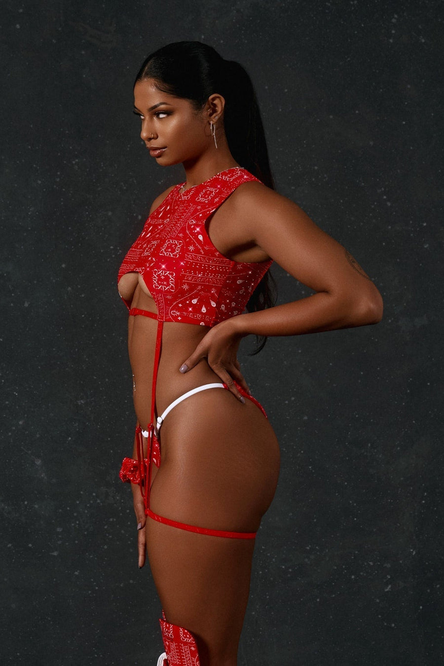 Micro Bottoms - Drop it Like its THOT - Red