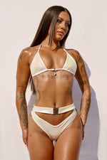 White - HOAH Metallic Bermuda Bottoms