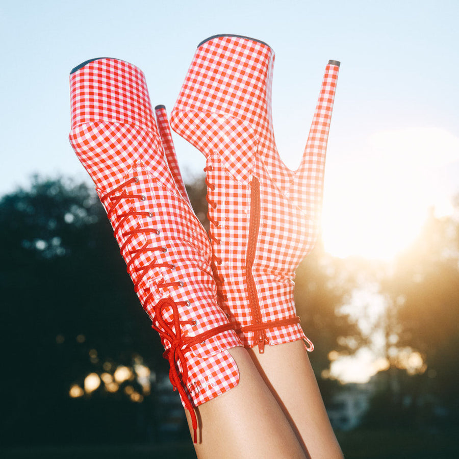 Gingham - Boot - 8 INCH - LIMITED ED