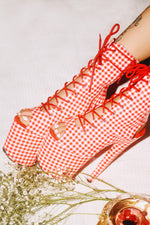Gingham - OHOT Boot Wide Fit - 8 INCH - LIMITED ED.