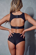 Lux Basix High Waist Scrunch Bottoms – Black