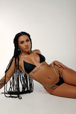 HOAH Bikini Top - Snapped Black/White