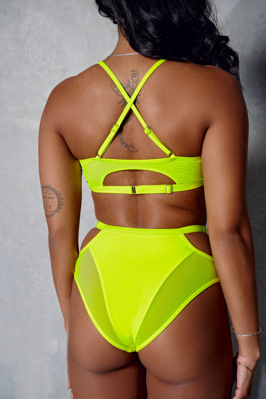 Classique Doubled Up Top - Neon Yellow