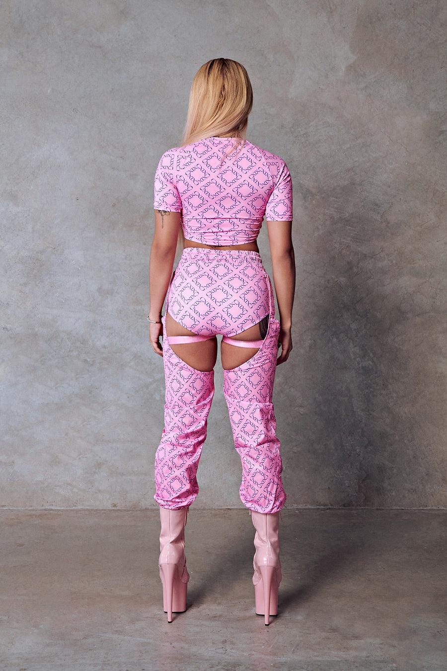 119 Chaps - Pink with Print