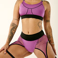 Haley Scoop Neck Sports Bra - Purple