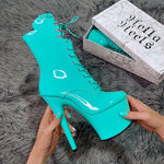 Minted 7 Inch Closed Toe Close Up