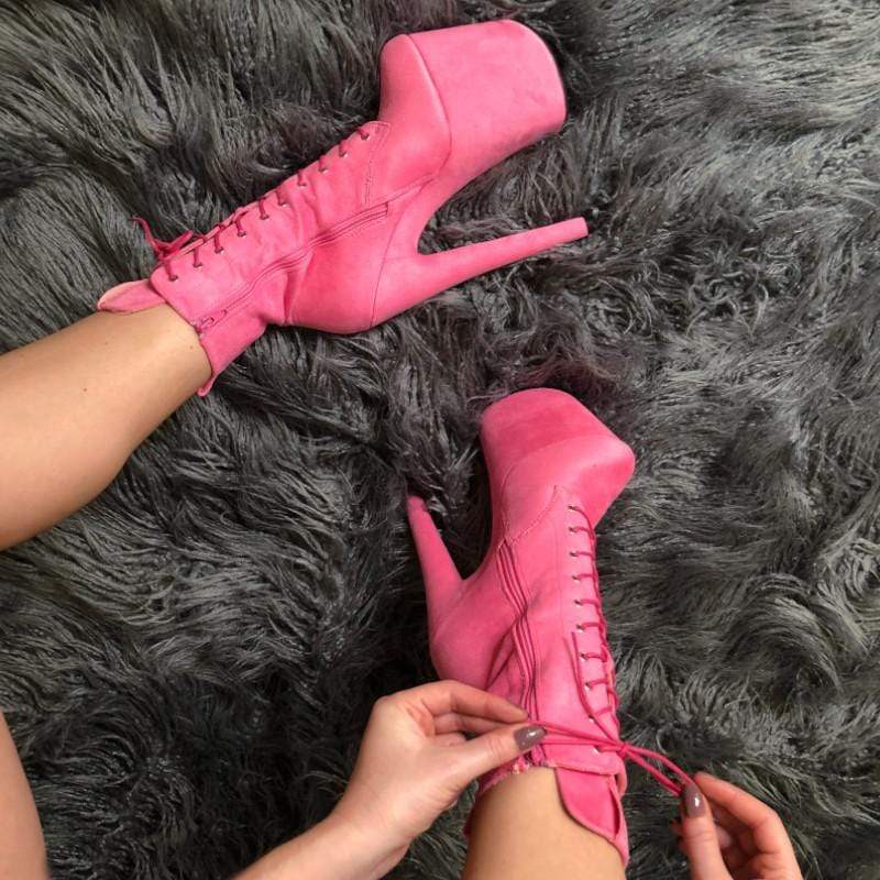 BabyDoll Pink - 8 INCH 8 inch boot