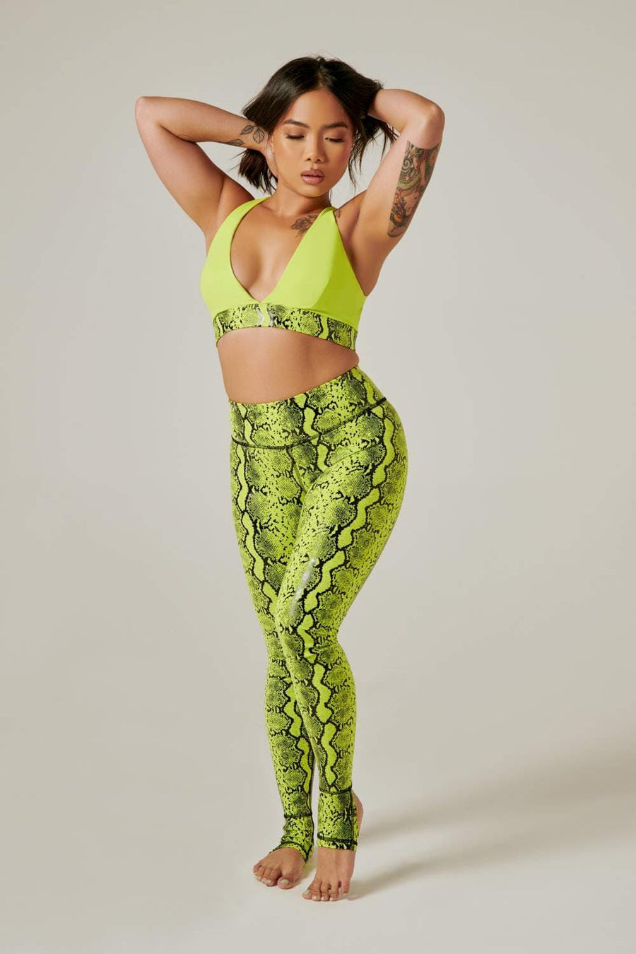 Gecko Grip™ Leggings: Slime Mamba leggings