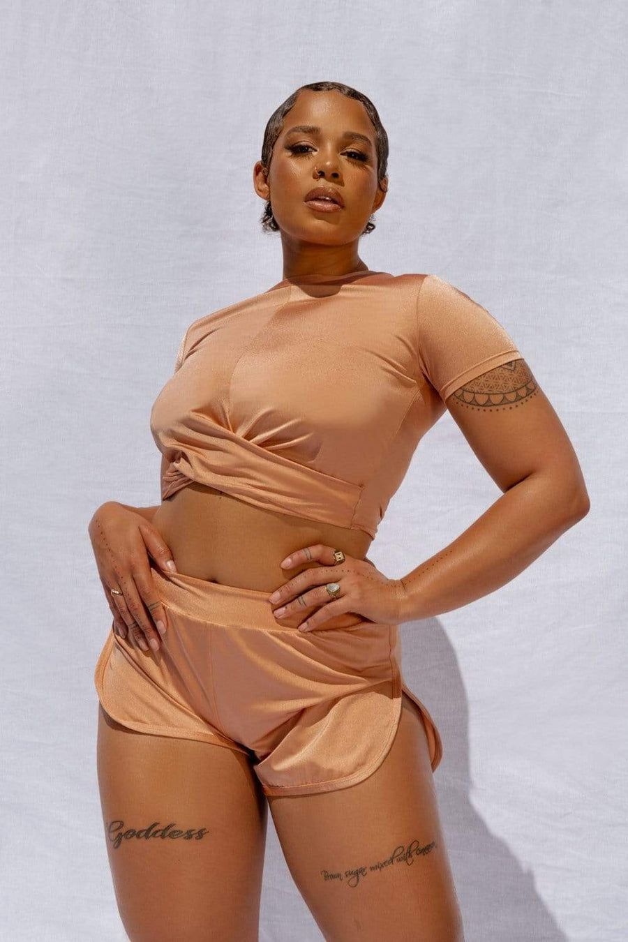 Heavenly Dancer Short - Rose Gold Shorts