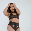 I Slay Sports Bra - Black Top