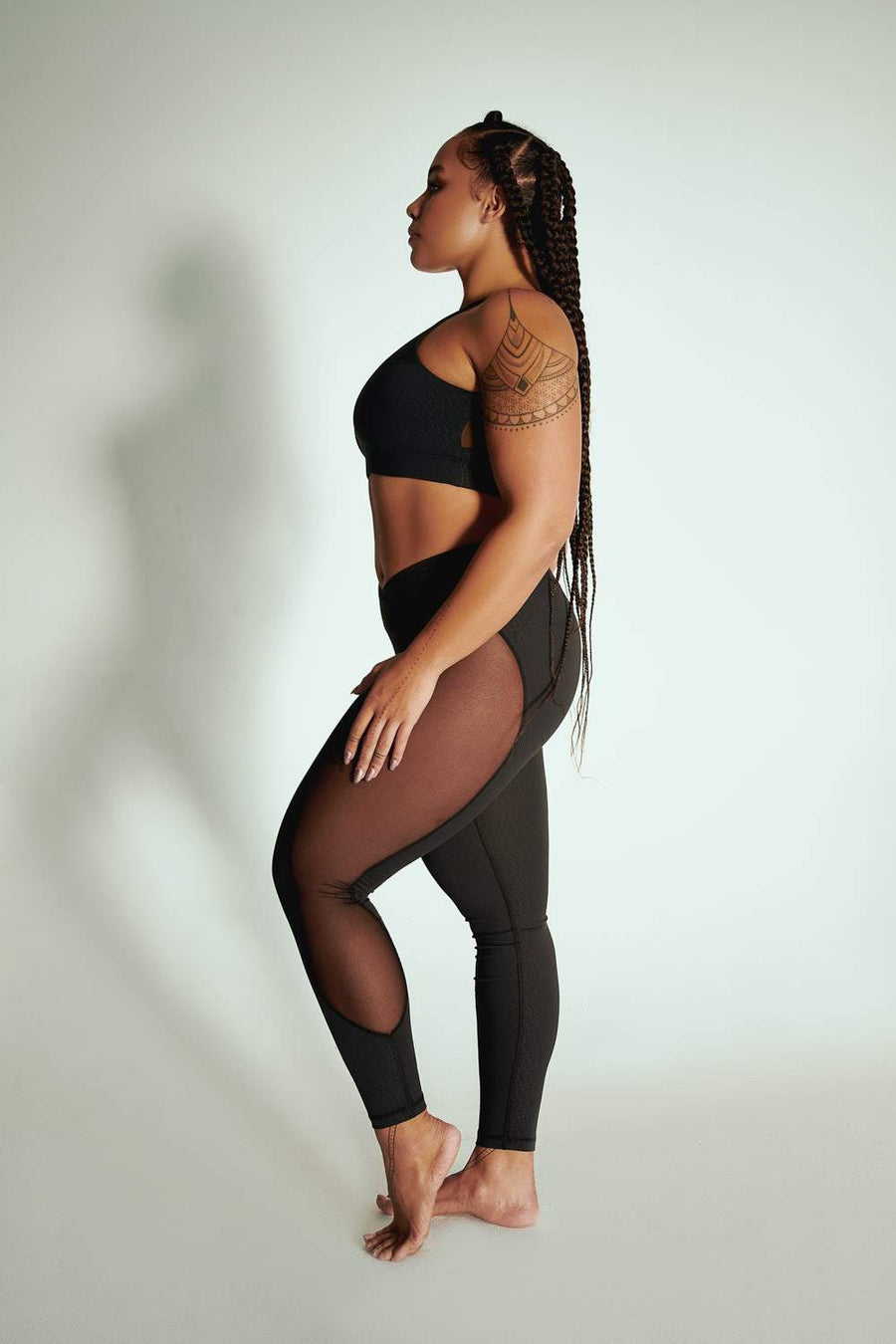 Leggings: Black Croc – CXIX - Main Image