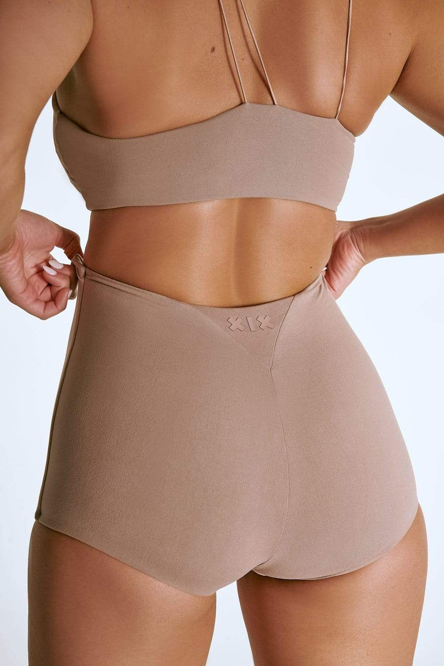 LuxLounge Booty Shorts -Taupe BOTTOMS