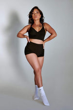 LuxLounge Triangle Top - Black Top