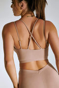 LuxLounge Triangle Top - Taupe Top