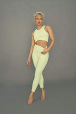 Move It Ribbed Corset Leggings - Appletini leggings