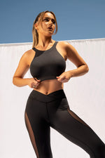 Nyx Top - Black Croc Top