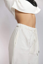 Oversized Jogger Bottoms - Ecru Jogger bottoms