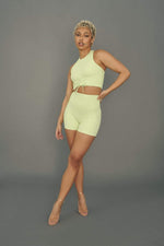 Stretch It Out Ribbed Booty Shorts - Appletini BOTTOMS