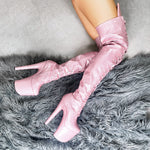 Glitterati Thigh High - Sugarbaby - 8 INCH