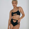 The Hills Raree Top - Ribbed Black Top