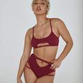 The Hills Raree Top - Ribbed Plum Top