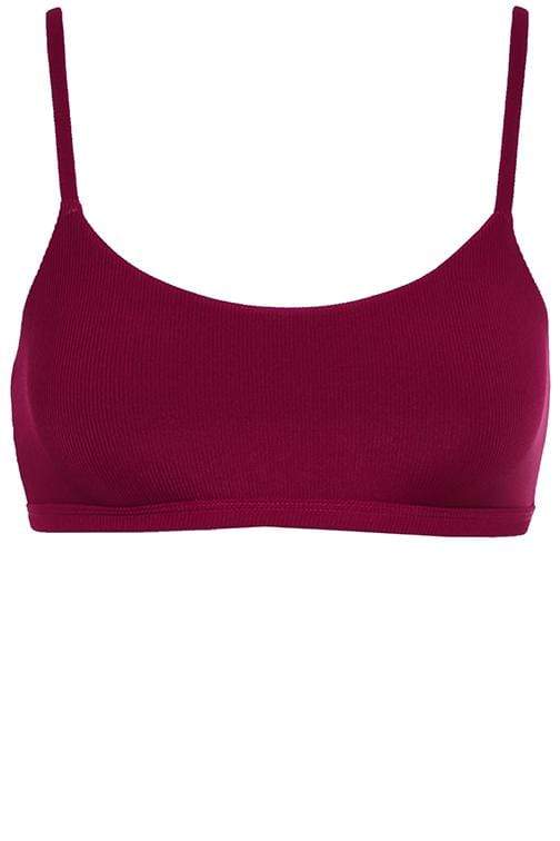 The Hills Top - Ribbed Plum Top