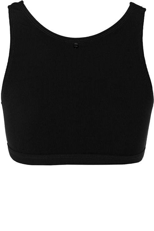 The Valley Top - Ribbed Black Top