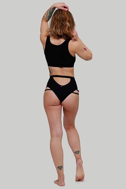 The Valley Top - Ribbed Black Top