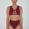 The Valley Top - Ribbed Plum Top